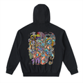 Feeling Ubiquitously Cyclical Karma - Drop-Shoulder Zip Up Hoodie