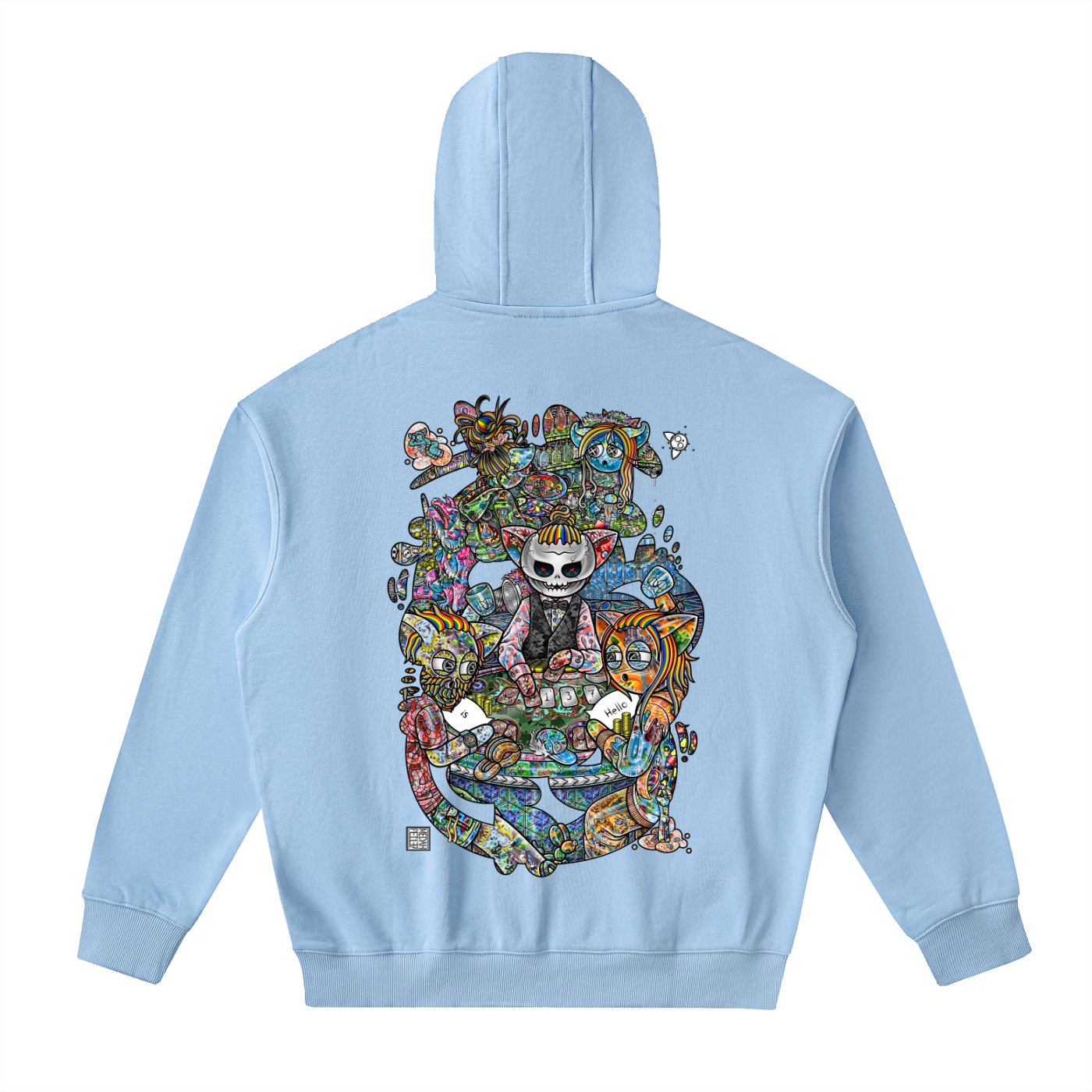Two Truths and a Lie- Drop-Shoulder Zip Up Hoodie