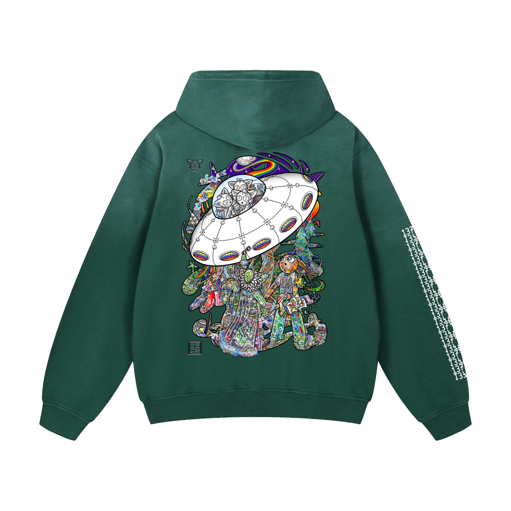 Spatial Awareness - Heavyweight Sunfade Oversized Hoodie