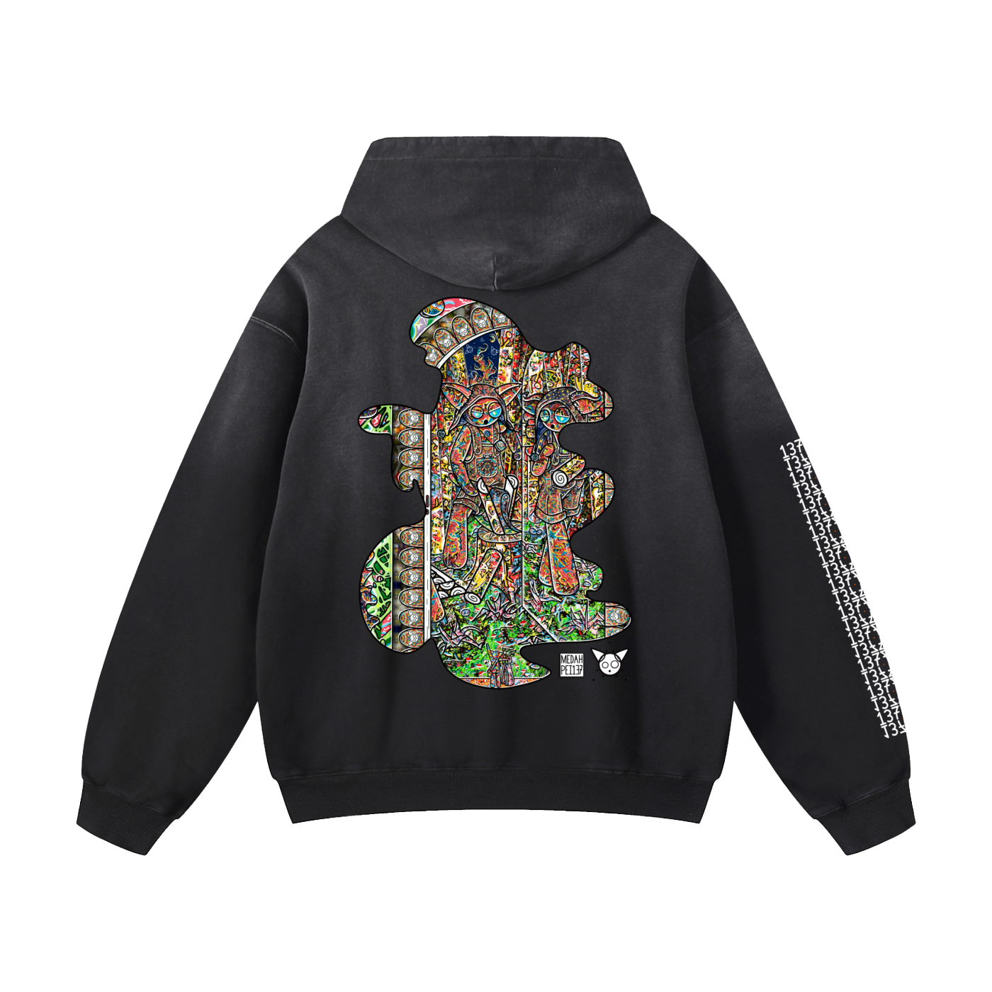 Behind The Reflection - Heavyweight Sunfade Oversized Hoodie