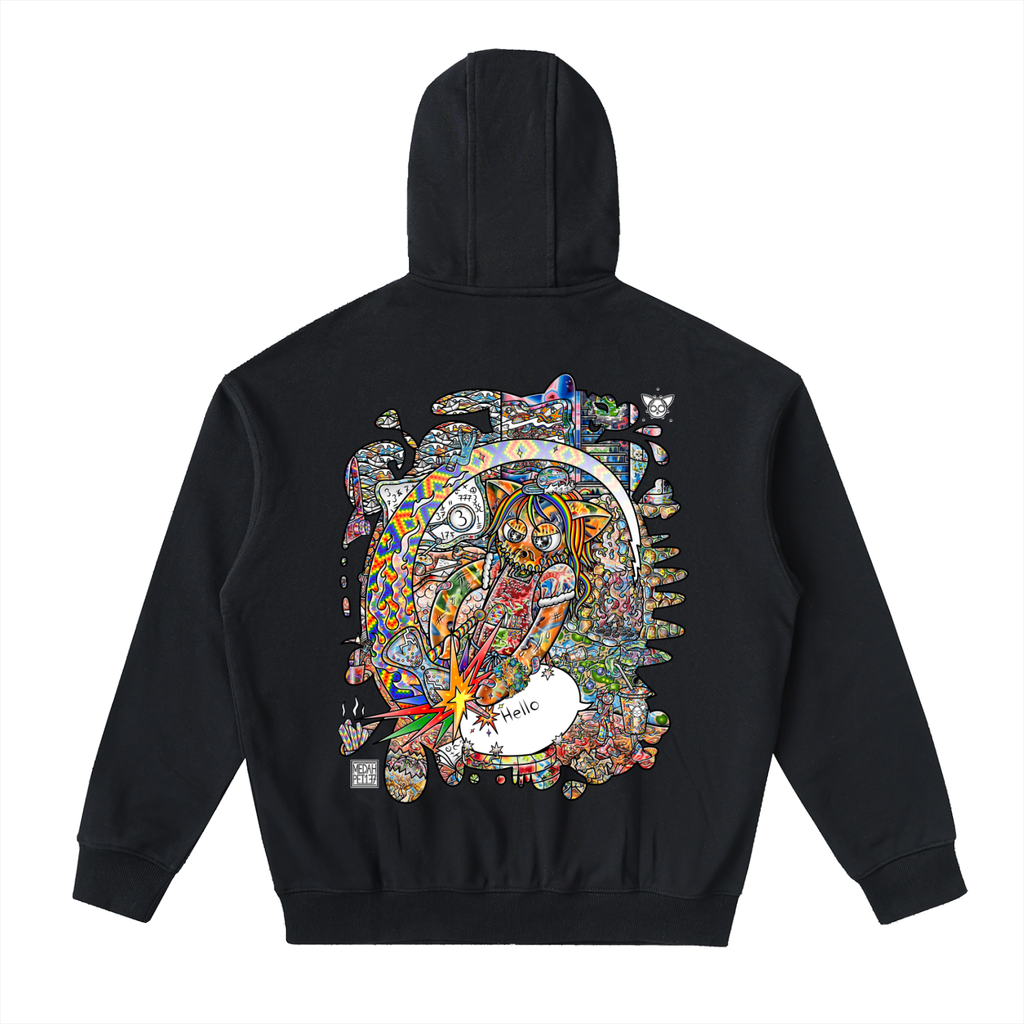 Cracking the Code - Drop-Shoulder Zip Up Hoodie