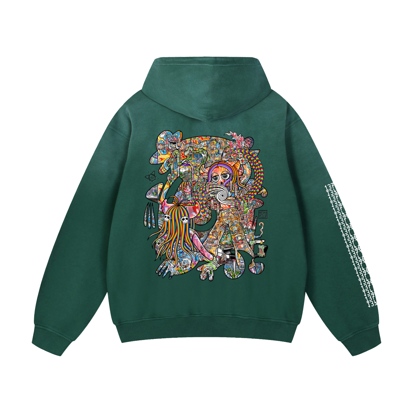 Light Enjoys Darkness - Heavyweight Sunfade Oversized Hoodie