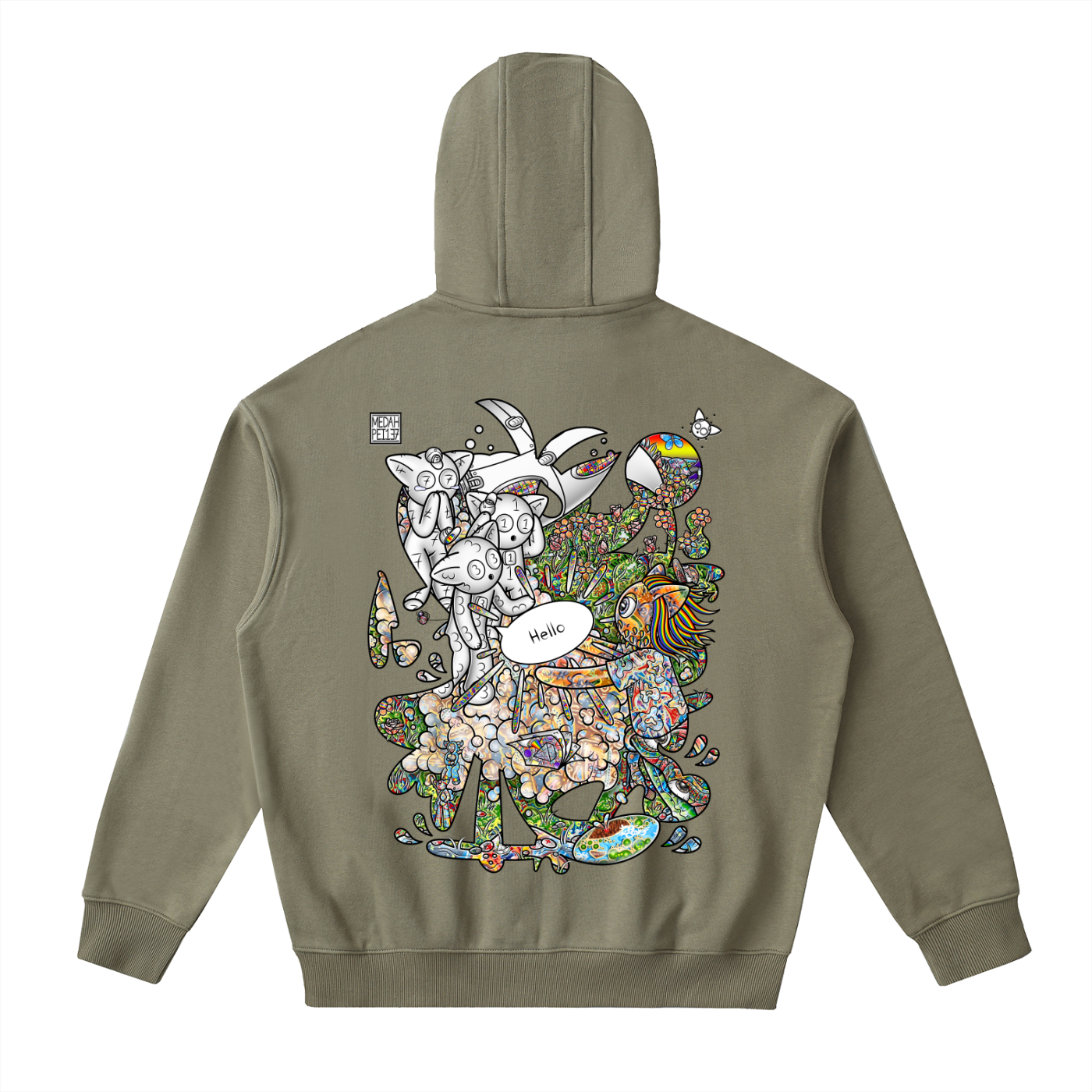 Other Wordly - Drop-Shoulder Zip Up Hoodie