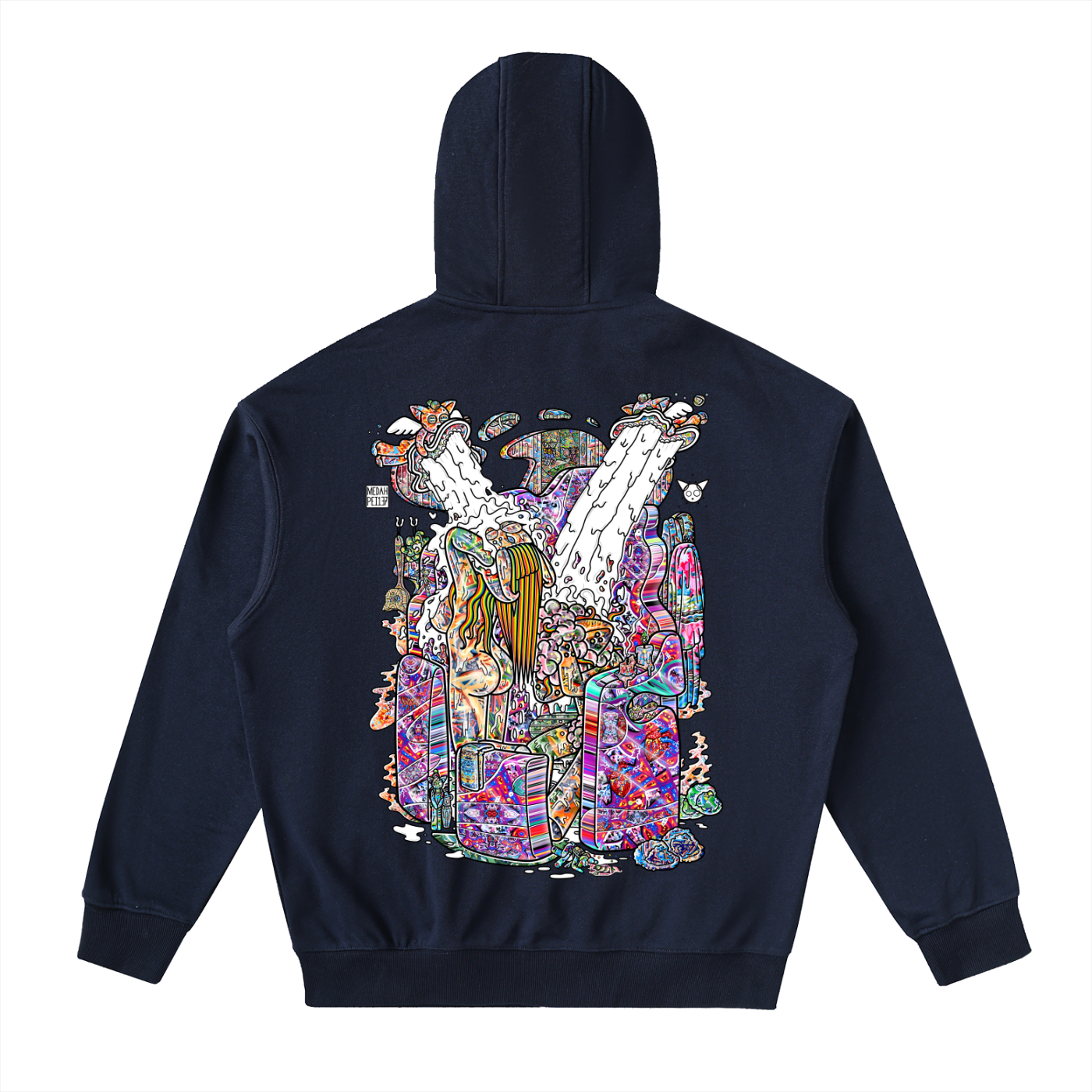 Shower Time - Drop-Shoulder Zip Up Hoodie