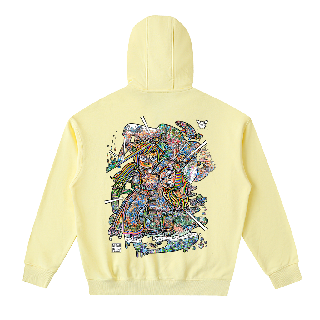 The Stimulation - Drop-Shoulder Zip Up Hoodie