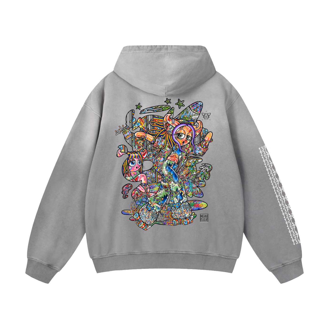 Rolling Into Newfound Grace - Heavyweight Sunfade Oversized Hoodie