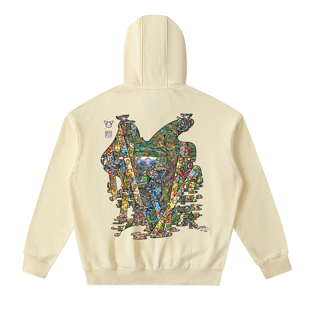 Orchard Of Life - Drop-Shoulder Zip Up Hoodie