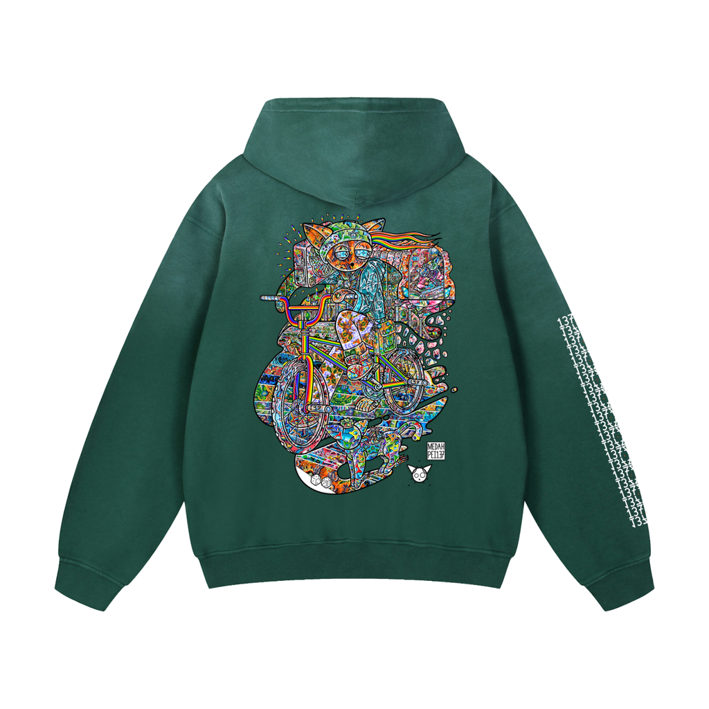 Peicycle - Heavyweight Sunfade Oversized Hoodie