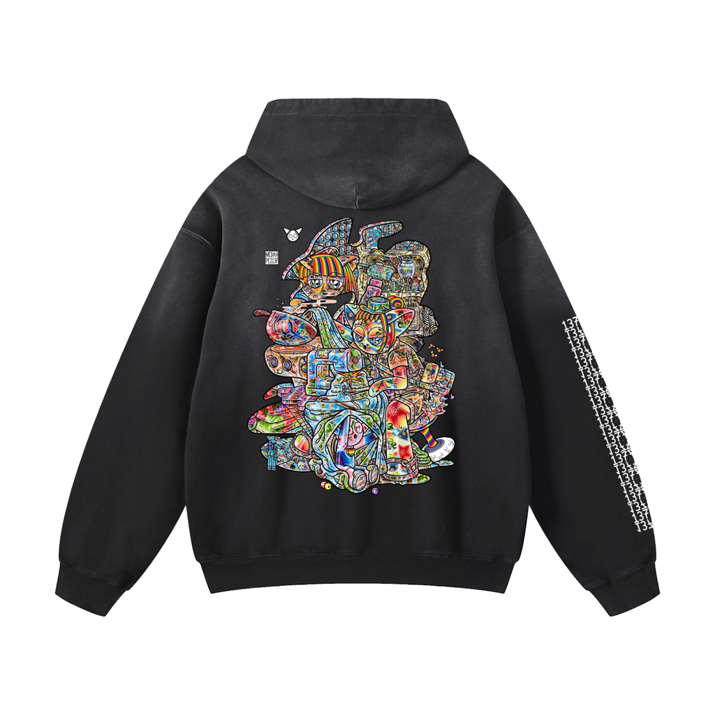 Making It Big - Heavyweight Sunfade Oversized Hoodie