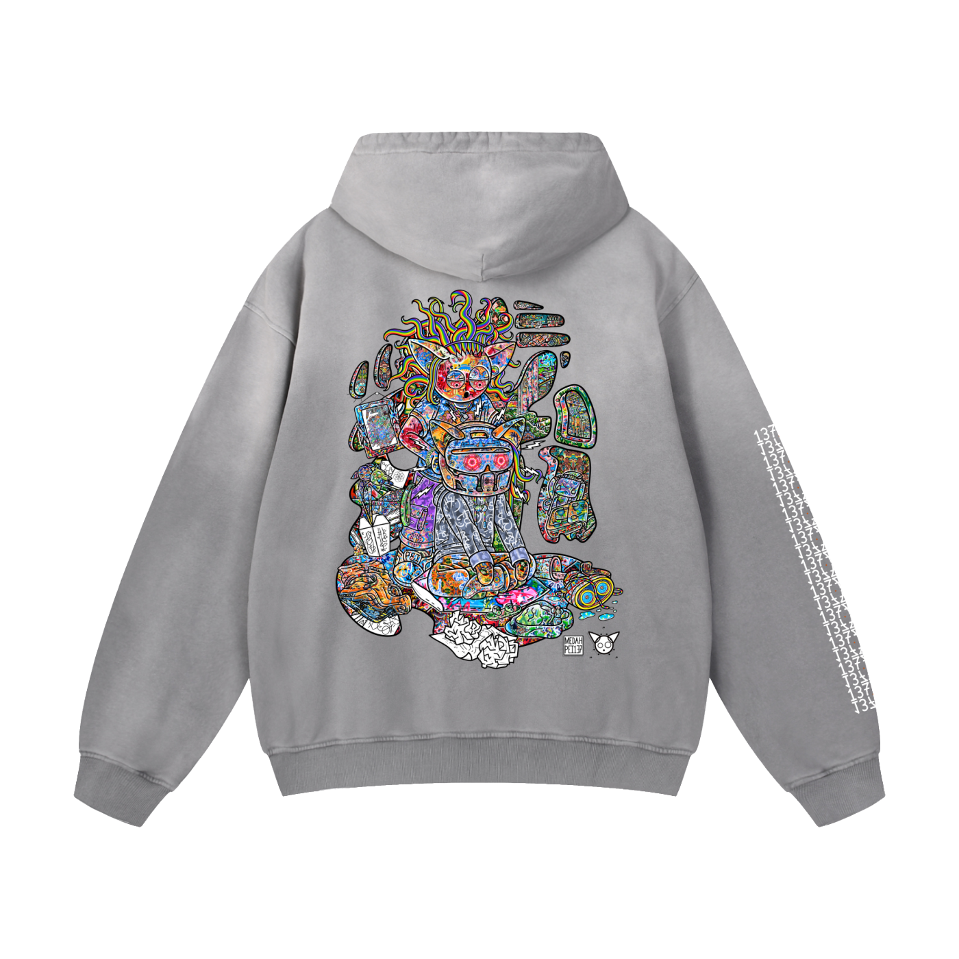 Where Your Helmet - Heavyweight Sunfade Oversized Hoodie