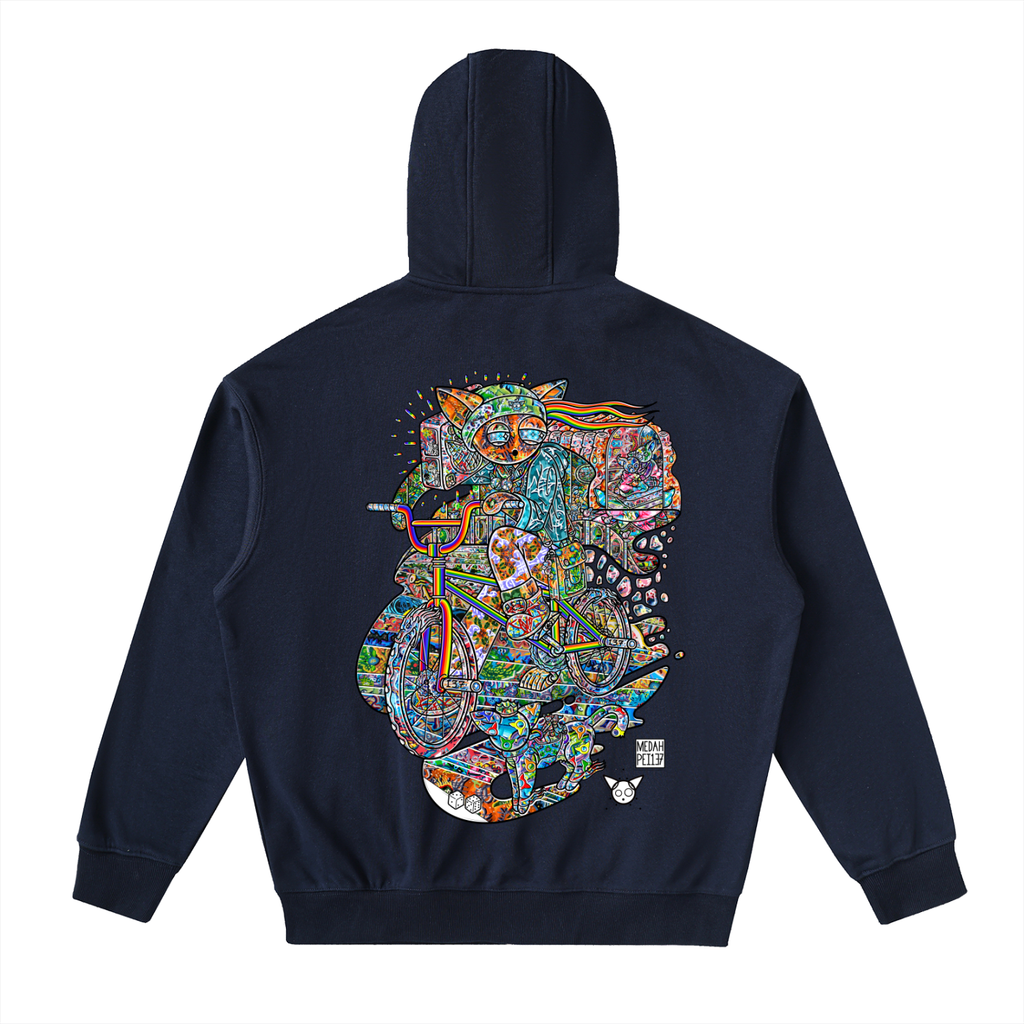 Peicycle - Drop-Shoulder Zip Up Hoodie