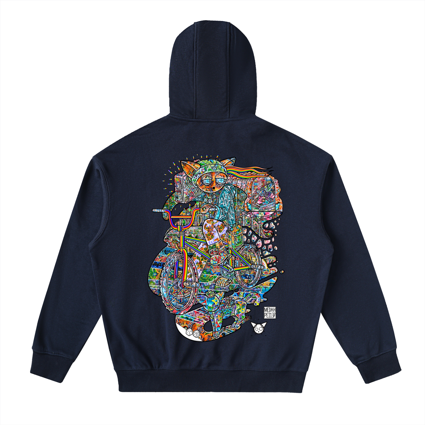 Peicycle - Drop-Shoulder Zip Up Hoodie