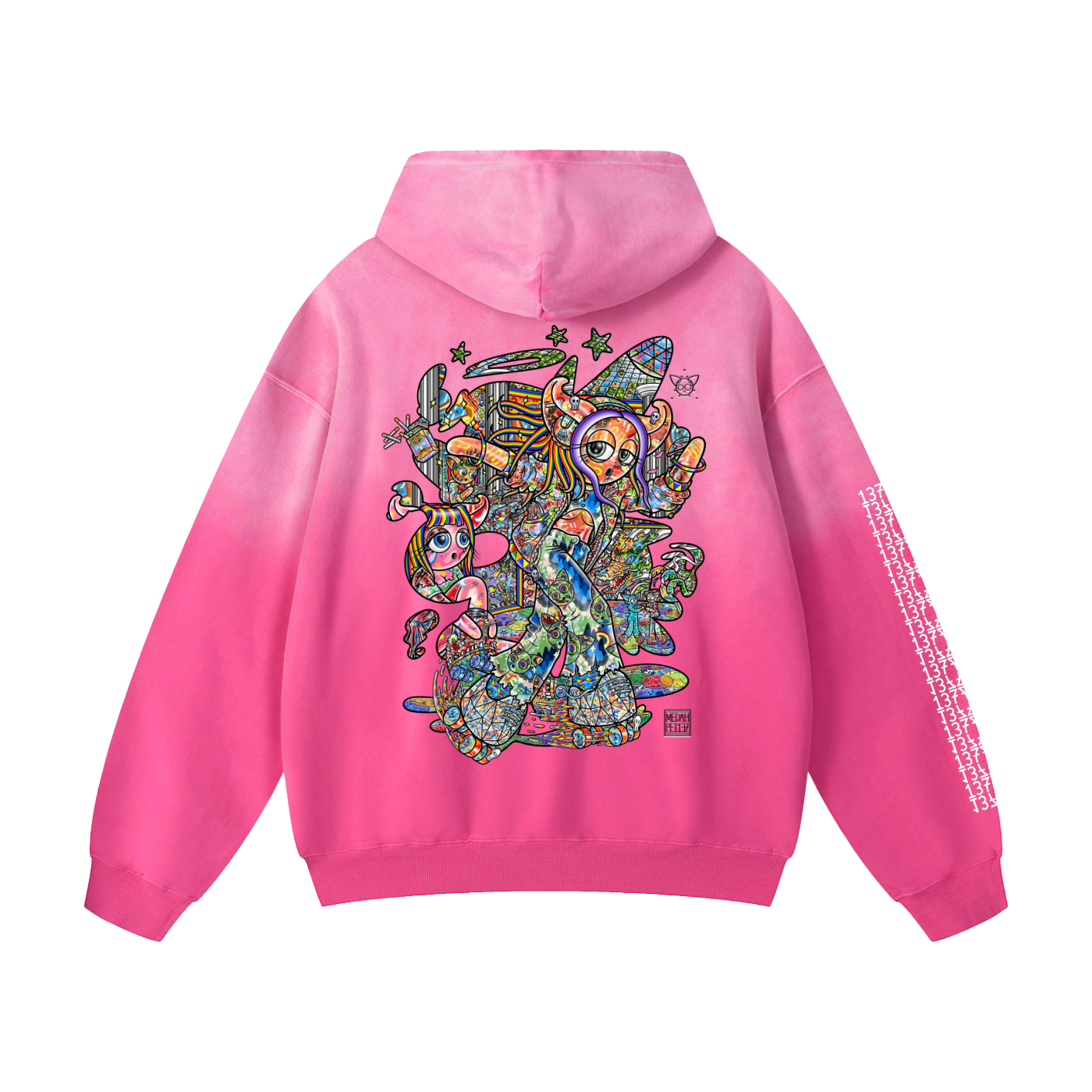 Rolling Into Newfound Grace - Heavyweight Sunfade Oversized Hoodie