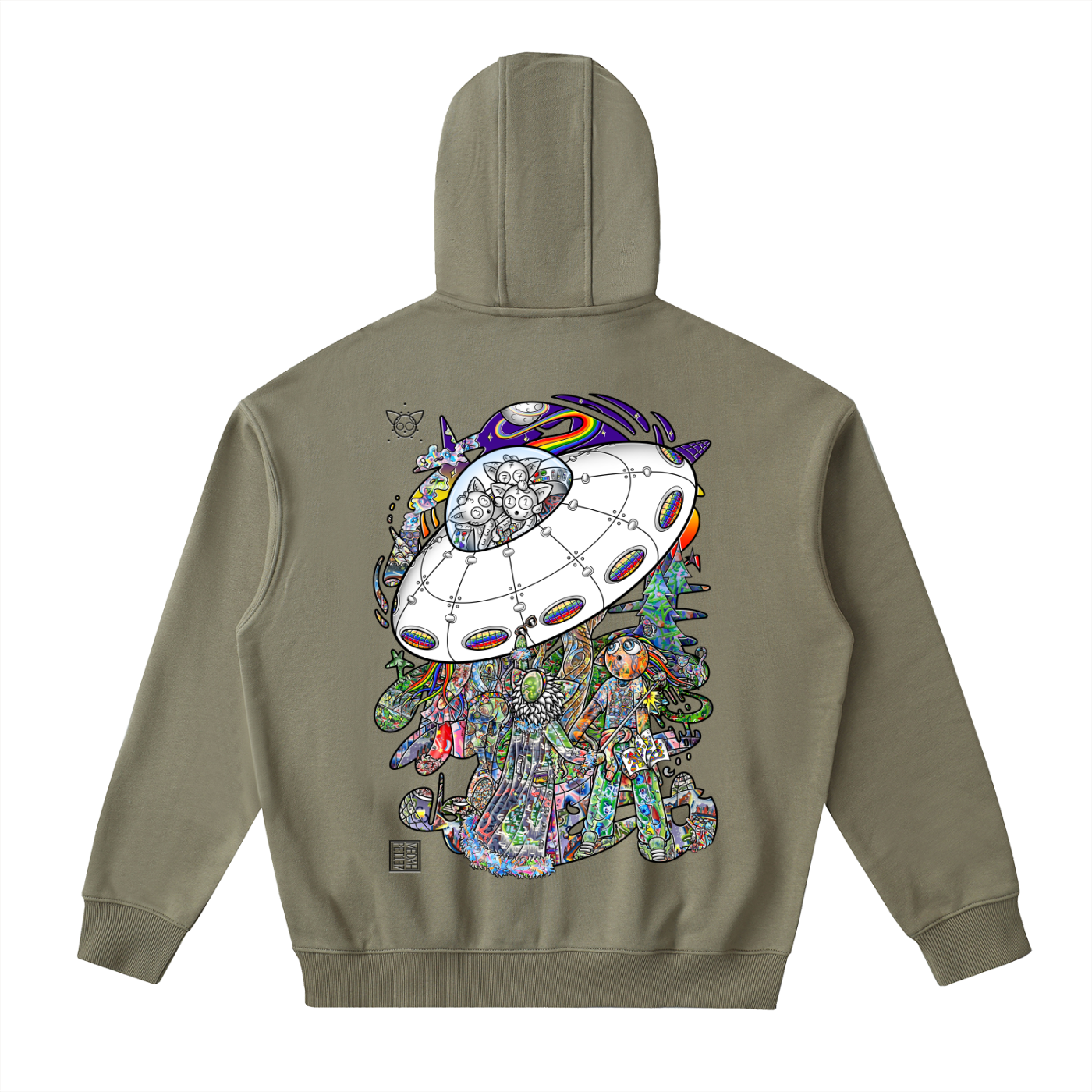 Spatial Awareness - Drop-Shoulder Zip Up Hoodie