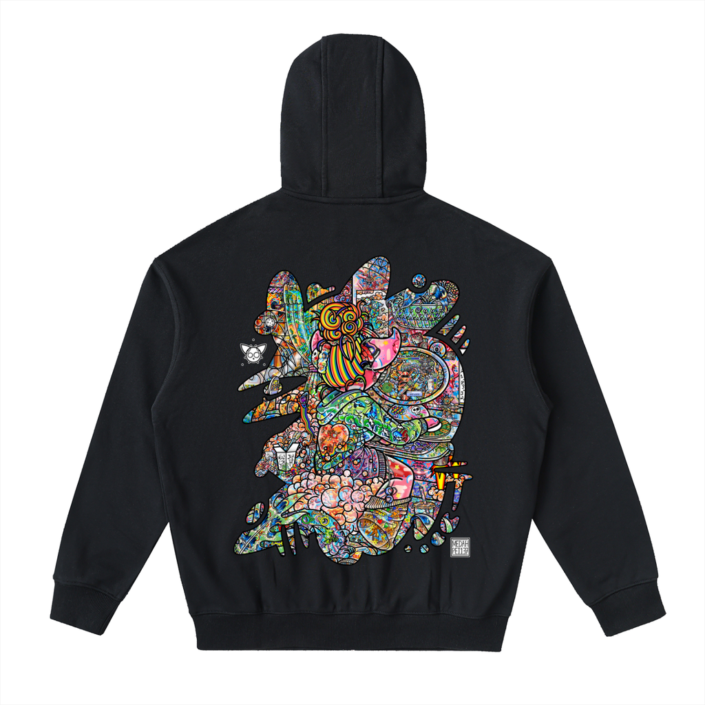 Stationary - Drop-Shoulder Zip Up Hoodie