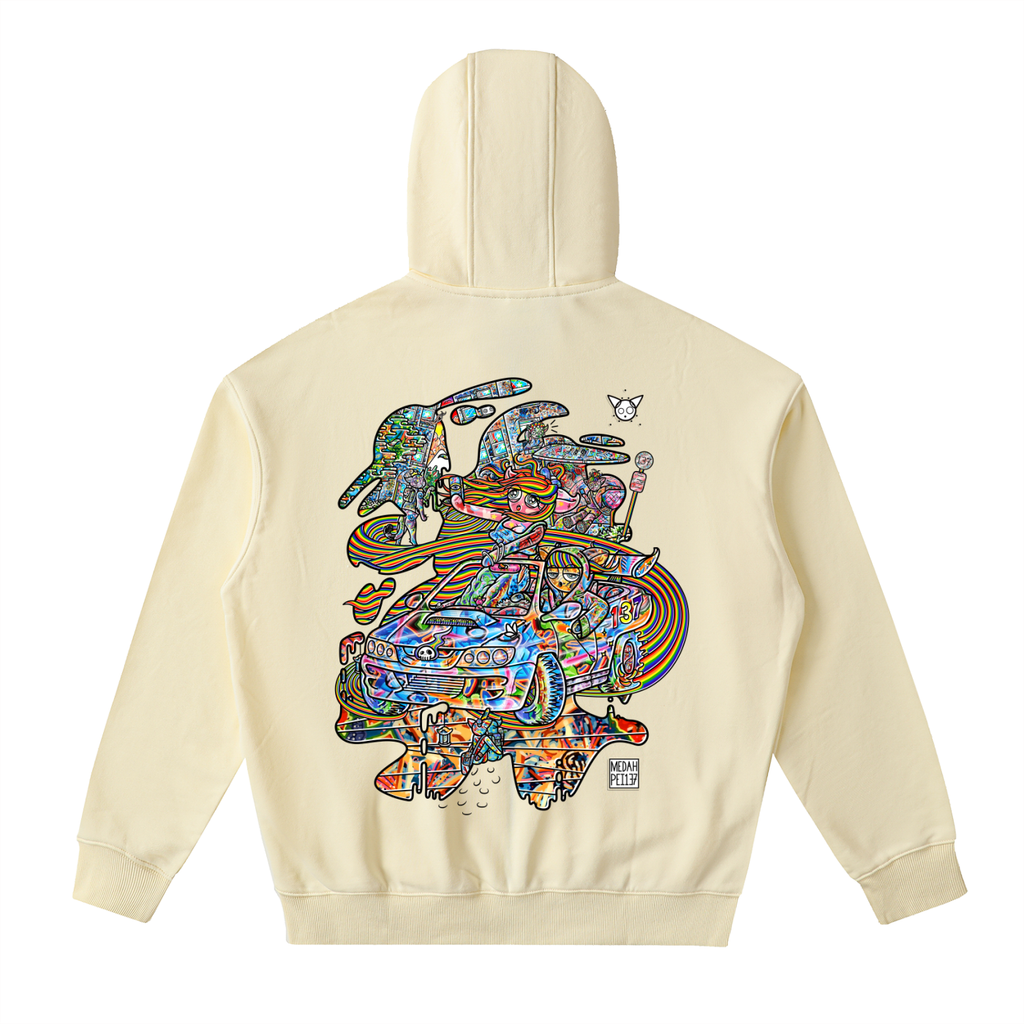 Tale Spin - Drop-Shoulder Zip Up Hoodie