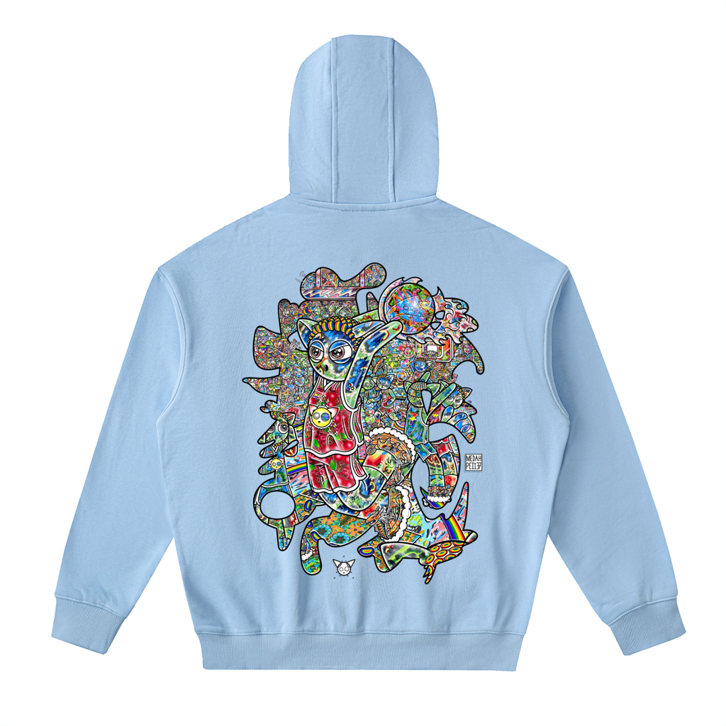 All In - Drop-Shoulder Zip Up Hoodie