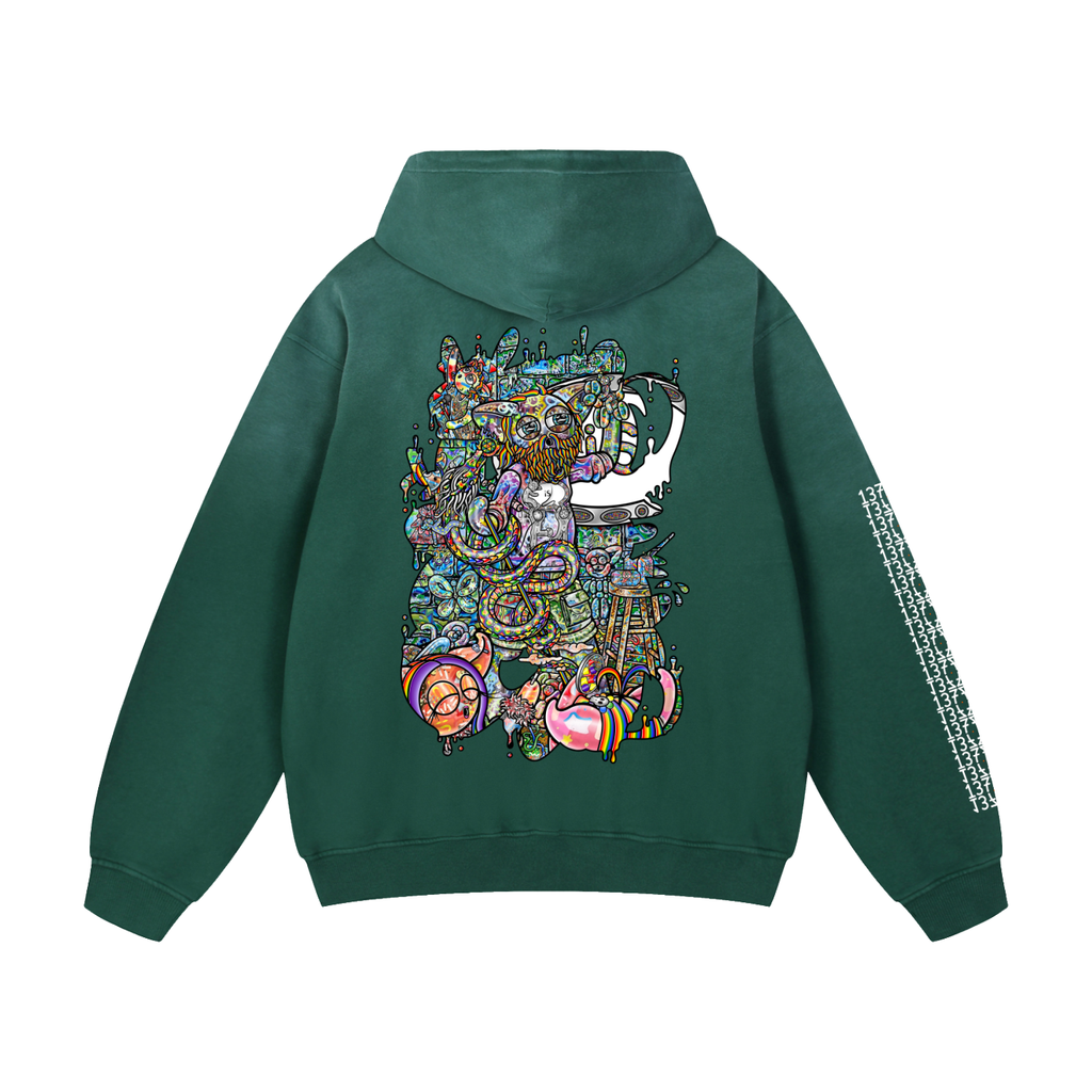 Beautifully Intrinsic Trip - Heavyweight Sunfade Oversized Hoodie