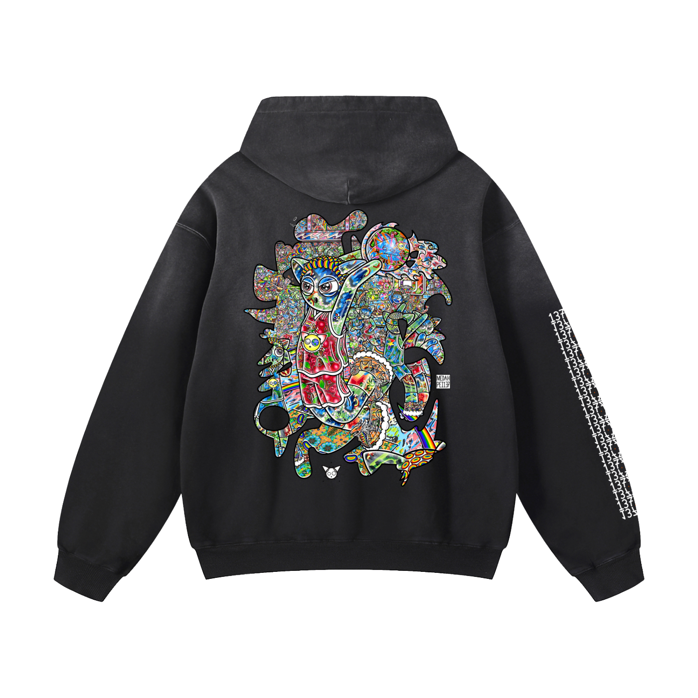 All In - Heavyweight Sunfade Oversized Hoodie