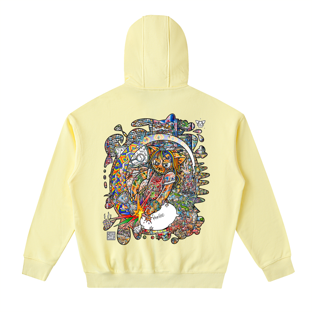 Cracking the Code - Drop-Shoulder Zip Up Hoodie