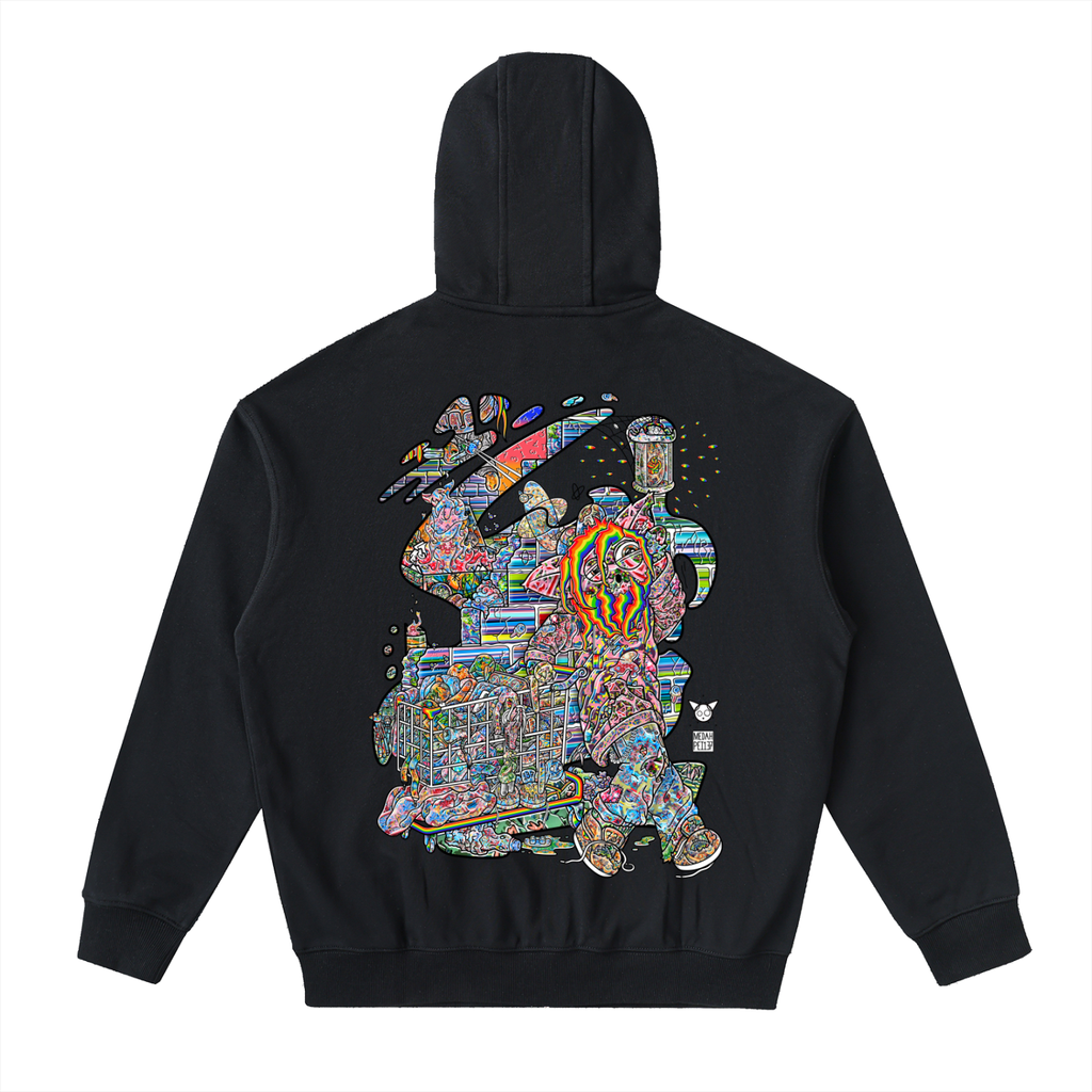 A Dark Spot - Drop-Shoulder Zip Up Hoodie