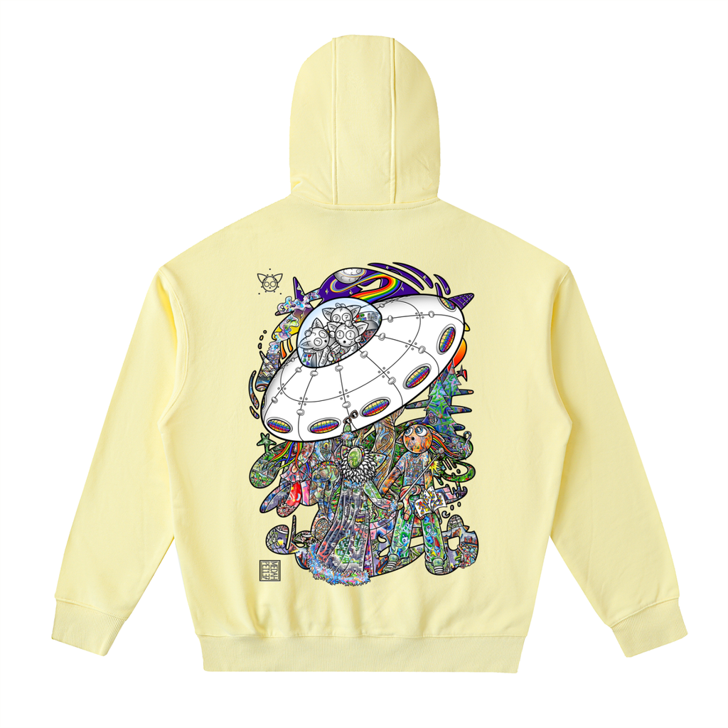 Spatial Awareness - Drop-Shoulder Zip Up Hoodie