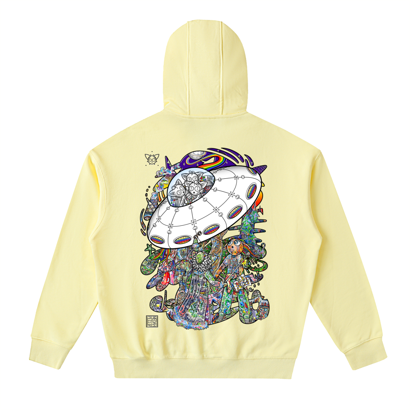 Spatial Awareness - Drop-Shoulder Zip Up Hoodie