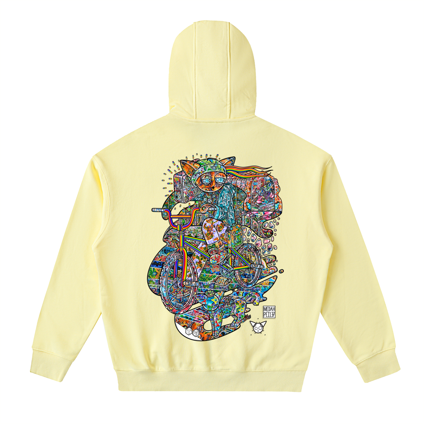 Peicycle - Drop-Shoulder Zip Up Hoodie