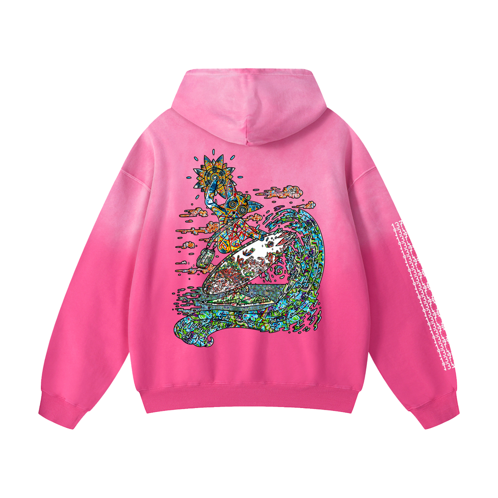 Spun On the Spin - Heavyweight Sunfade Oversized Hoodie