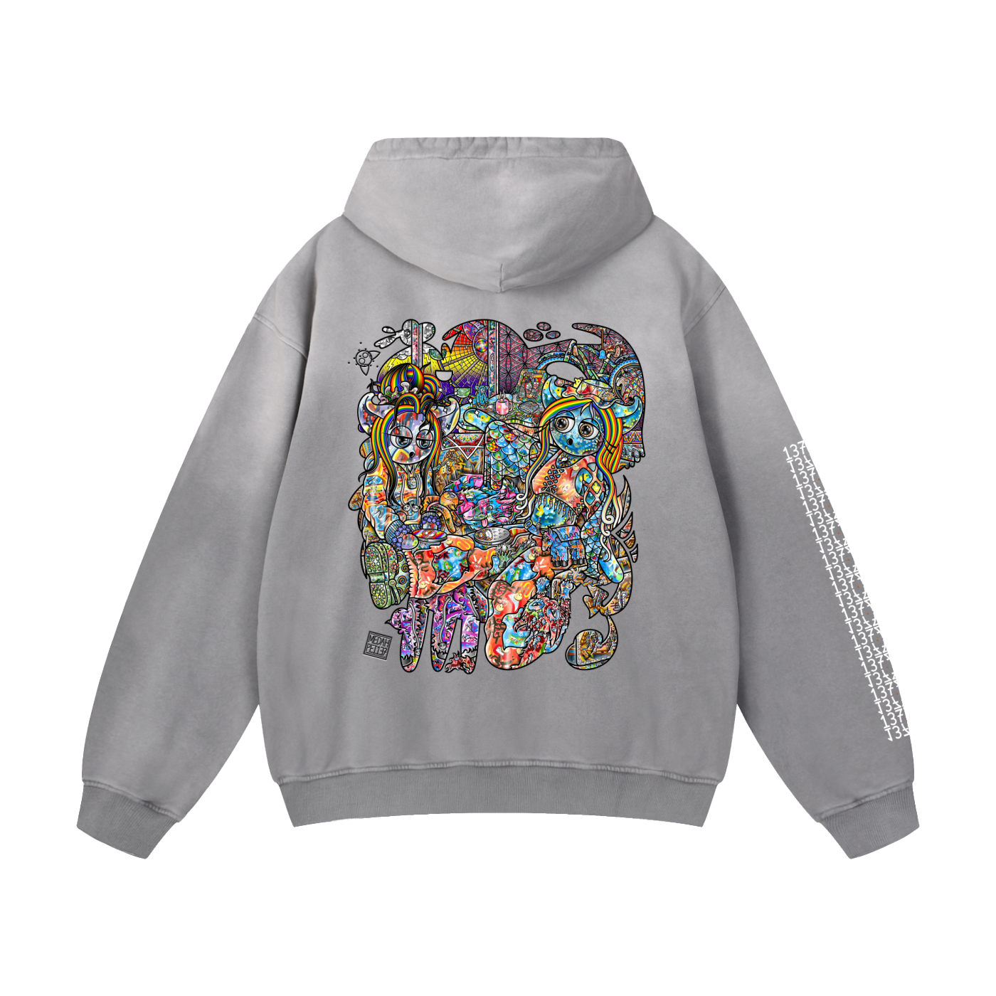 Feeling Ubiquitously Cyclical Karma - Heavyweight Sunfade Oversized Hoodie