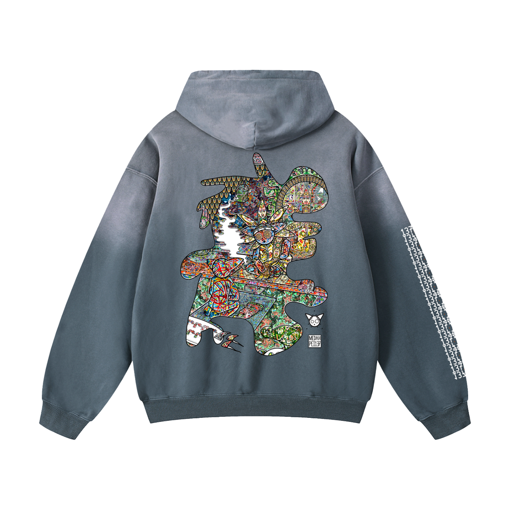 Lesson Learned - Heavyweight Sunfade Oversized Hoodie