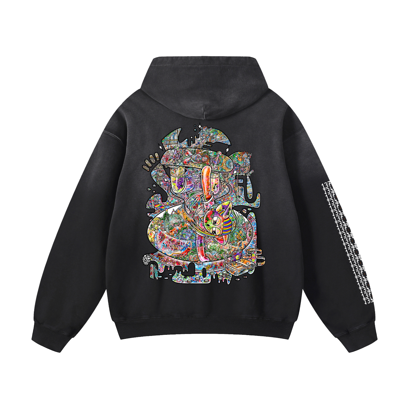 Attention Grabber - Heavyweight Sunfade Oversized Hoodie