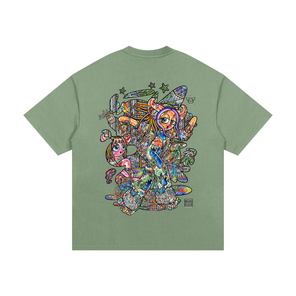 Rolling Into Newfound Grace - Essential Heavyweight Cotton T-Shirt