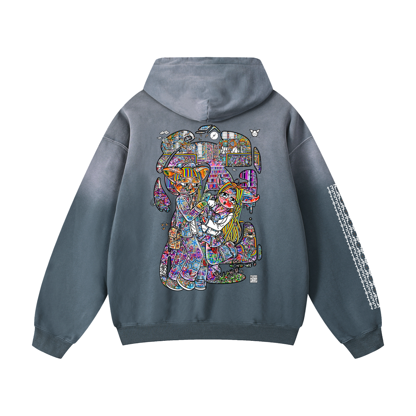 Slice Of Pei - Heavyweight Sunfade Oversized Hoodie