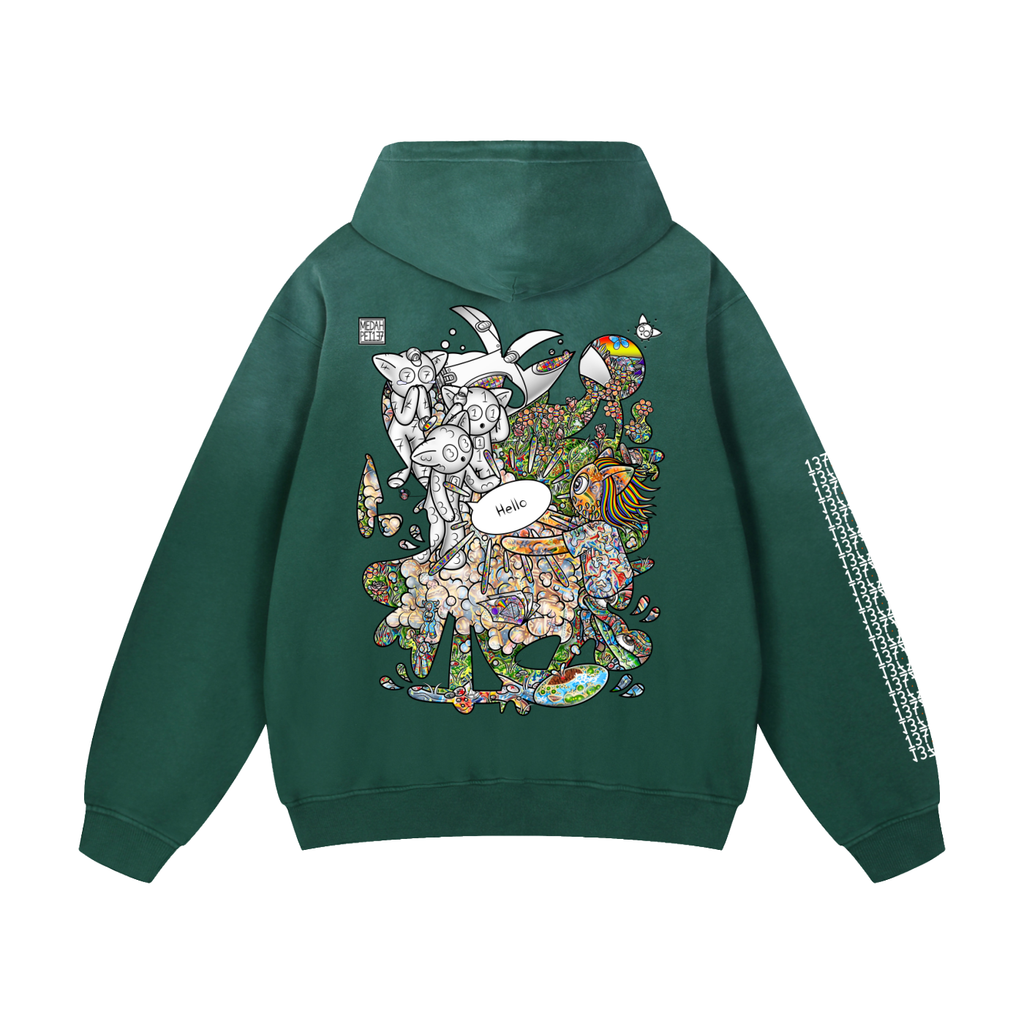 Other Wordly - Heavyweight Sunfade Oversized Hoodie