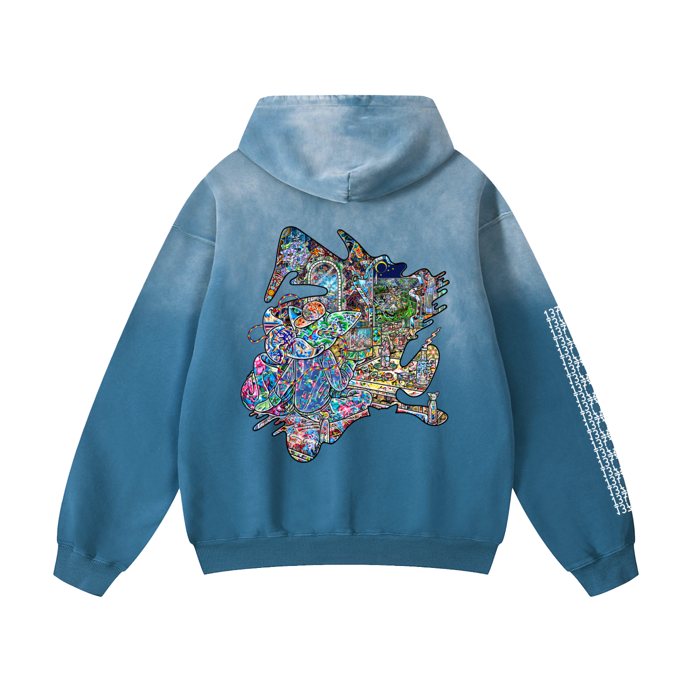 Face On - Heavyweight Sunfade Oversized Hoodie