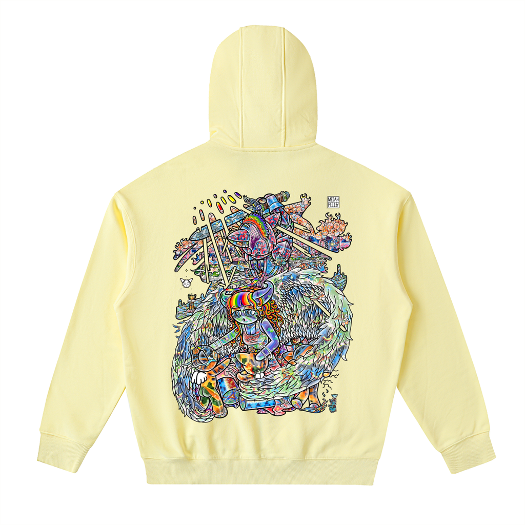 Another Day In Paradise - Drop-Shoulder Zip Up Hoodie