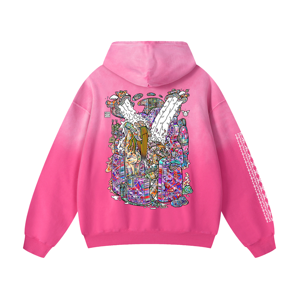 Shower Time - Heavyweight Sunfade Oversized Hoodie