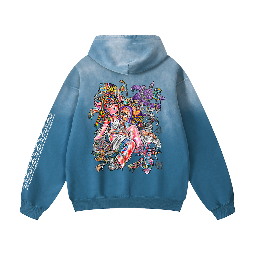 Sensificity - Heavyweight Sunfade Oversized Hoodie