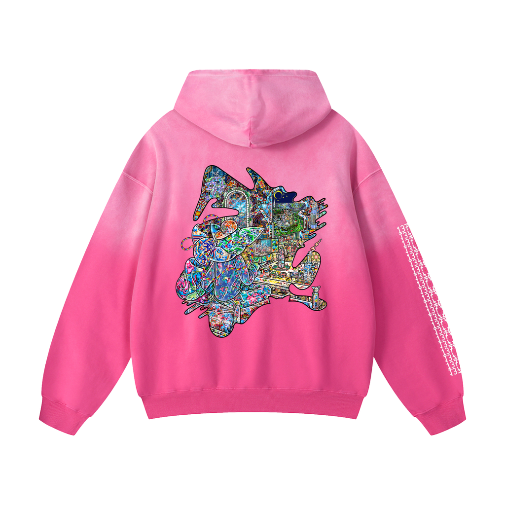 Face On - Heavyweight Sunfade Oversized Hoodie