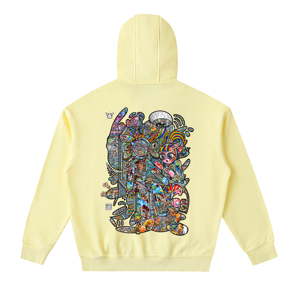 Maintemance - Drop-Shoulder Zip Up Hoodie