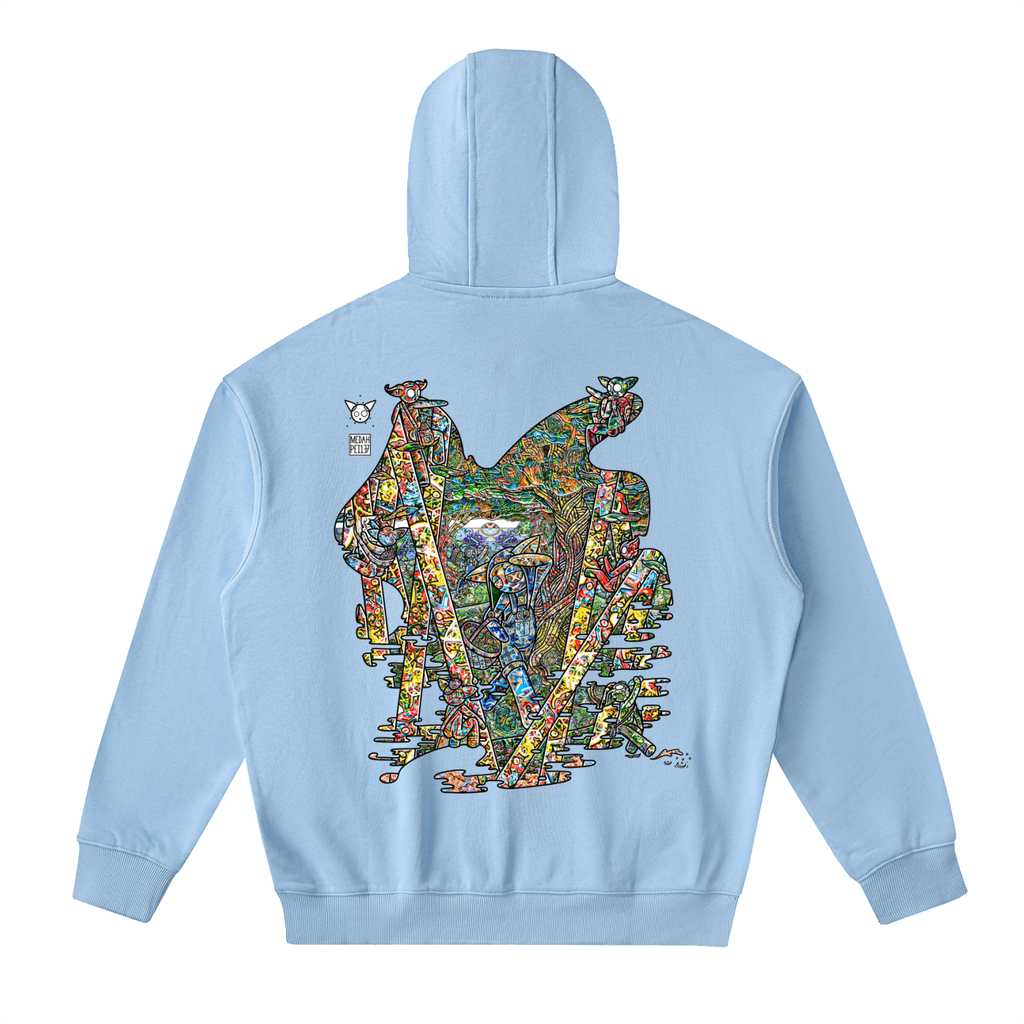 Orchard Of Life - Drop-Shoulder Zip Up Hoodie