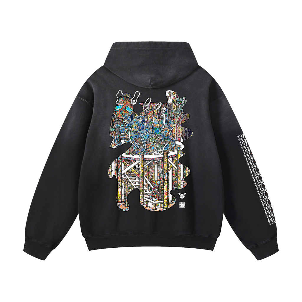 Family Fortress - Heavyweight Sunfade Oversized Hoodie