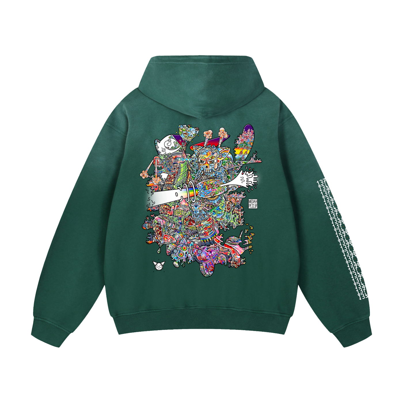 Non-Friendly Trolls - Heavyweight Sunfade Oversized Hoodie