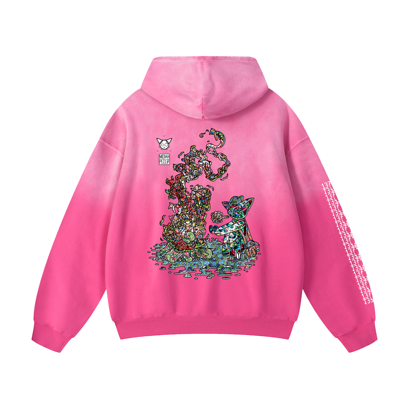 Warming The Gods - Heavyweight Sunfade Oversized Hoodie