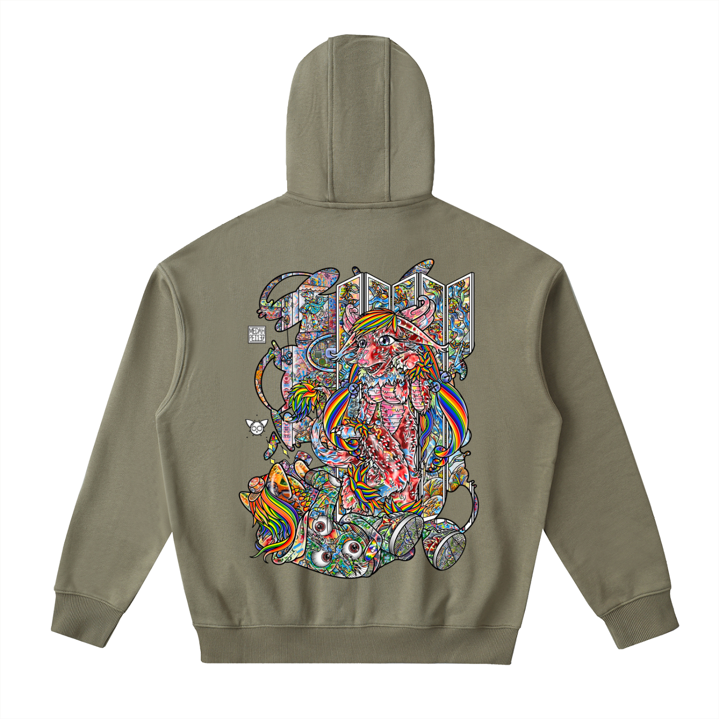 Birthday Suit - Drop-Shoulder Zip Up Hoodie