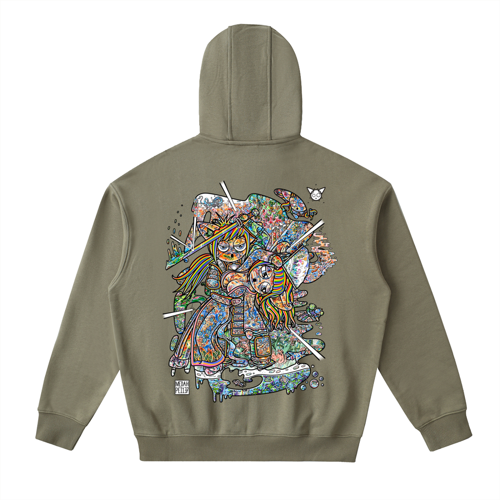 The Stimulation - Drop-Shoulder Zip Up Hoodie