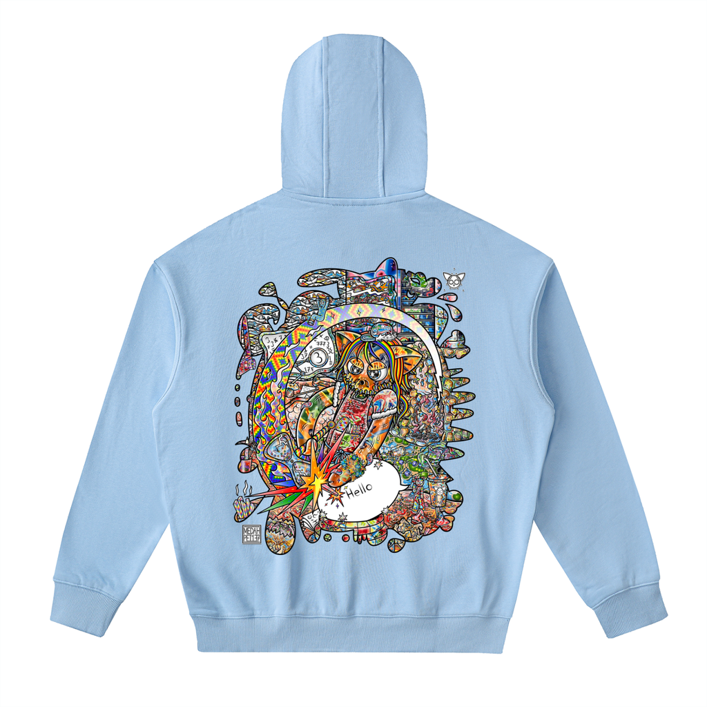 Cracking the Code - Drop-Shoulder Zip Up Hoodie