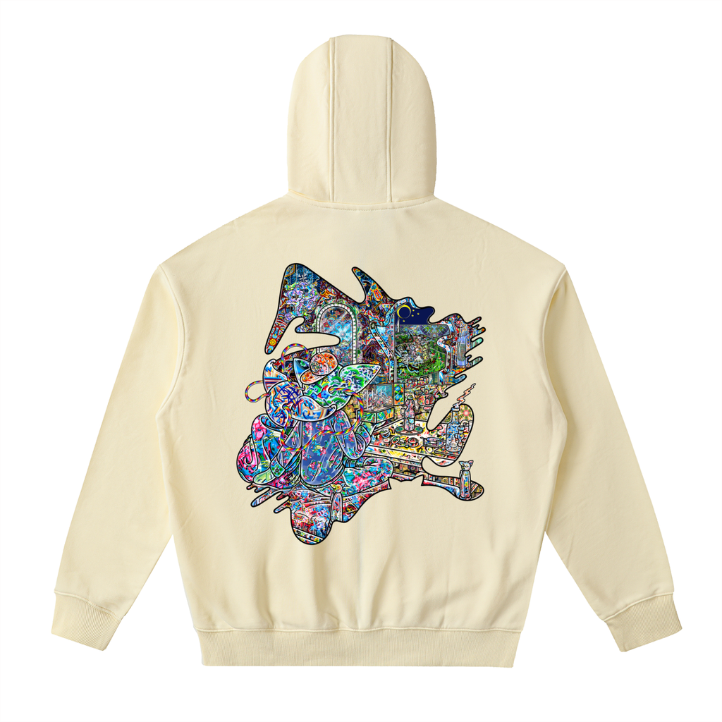 Face On - Drop-Shoulder Zip Up Hoodie