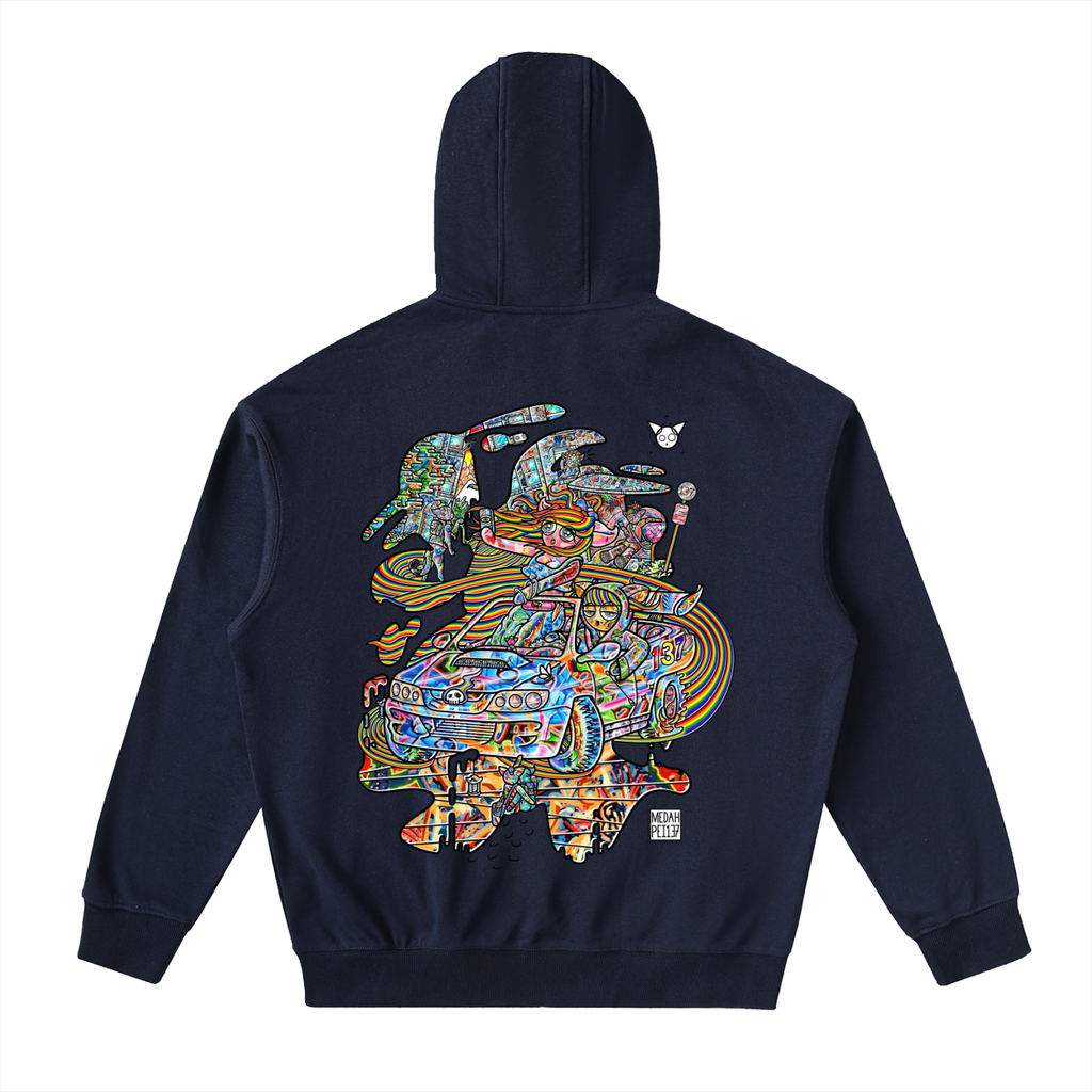 Tale Spin - Drop-Shoulder Zip Up Hoodie